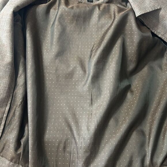 HGSS L Men’s Houndstooth Plaid Brown Full Zip Dress Wool Blend Jacket - Picture 12 of 12